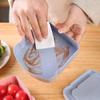 Toast Shaped Portable Lunch Box Sandwich Silicone Bento Box with Lid Student Office School Outdoor Lunch Box Food Container
