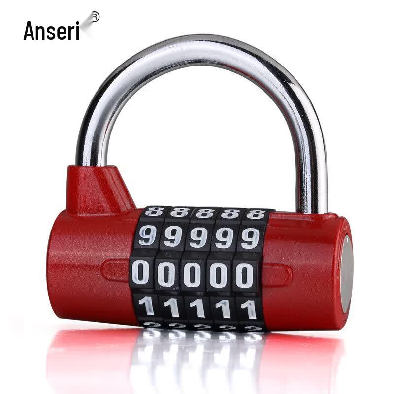 Heavy-Duty 5-Wheel Combination Padlock