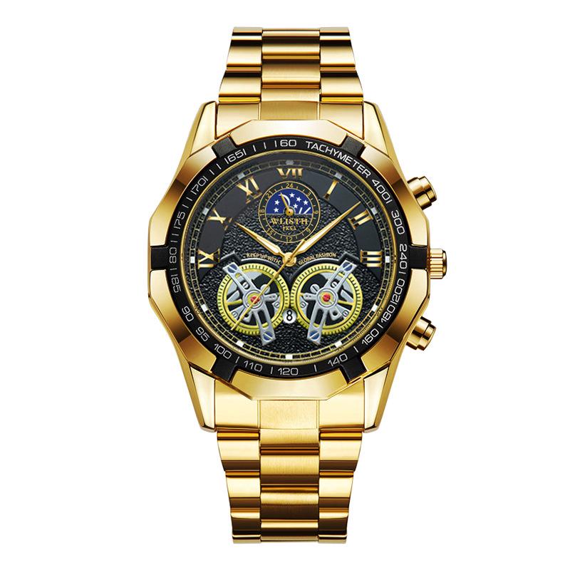 Swiss Men s Fashion Business Luminous Waterproof Quartz Watch with Large Dial