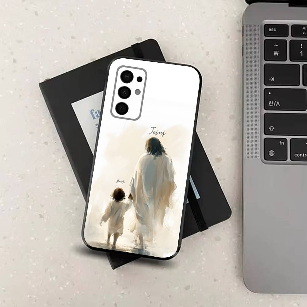 Verses Belief Jesus Bible Case For Samsung Galaxy A73,52,71,53,32,72,41,J7,22,Note,31,8,9,Soft Black Silicone Cover