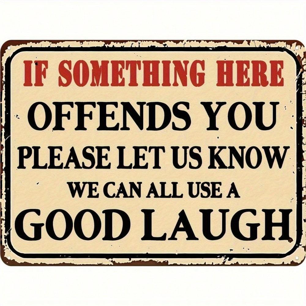 Vintage Metal Sign 8x12 Inch Funny Kitchen Bar Garage Retro Tin Poster With Holes