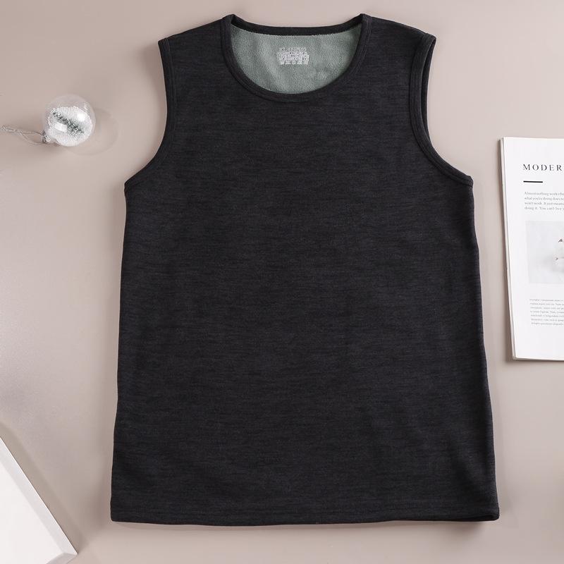 

Мужской приталенный жилет с флисовой подкладкой: Теплая, основа из немецкого бархата, без рукавов, идеально подходит для осени/зимы. XL