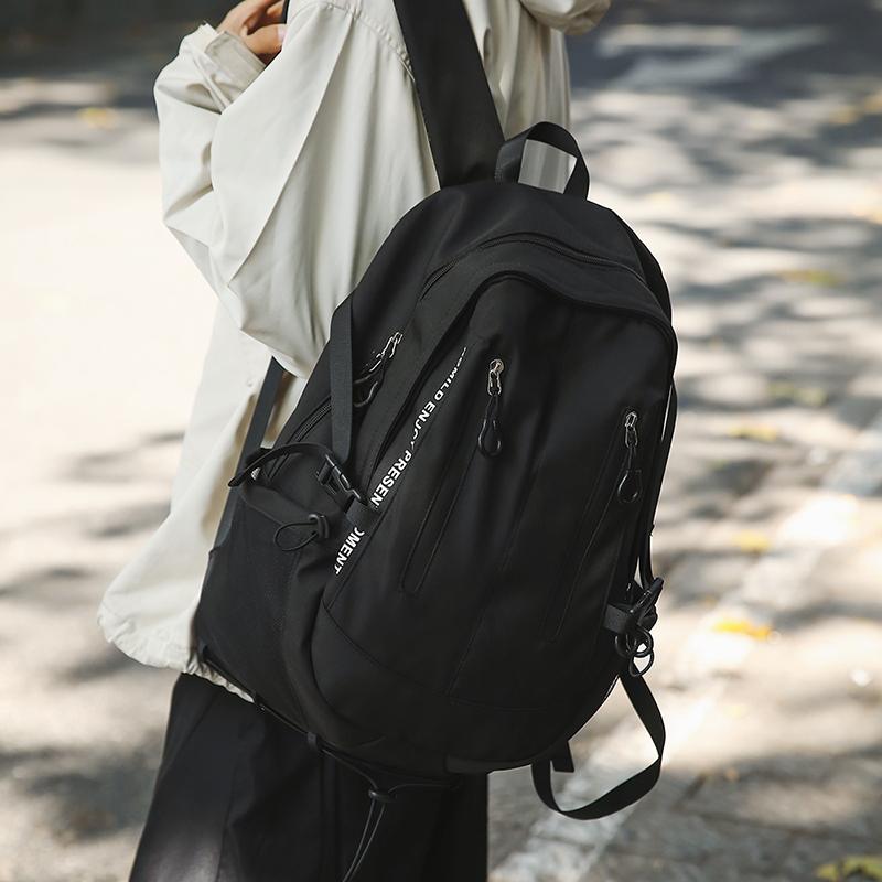 Herren Einfarbig Rucksack Mittelschüler Schultasche Damen Reise Rucksack