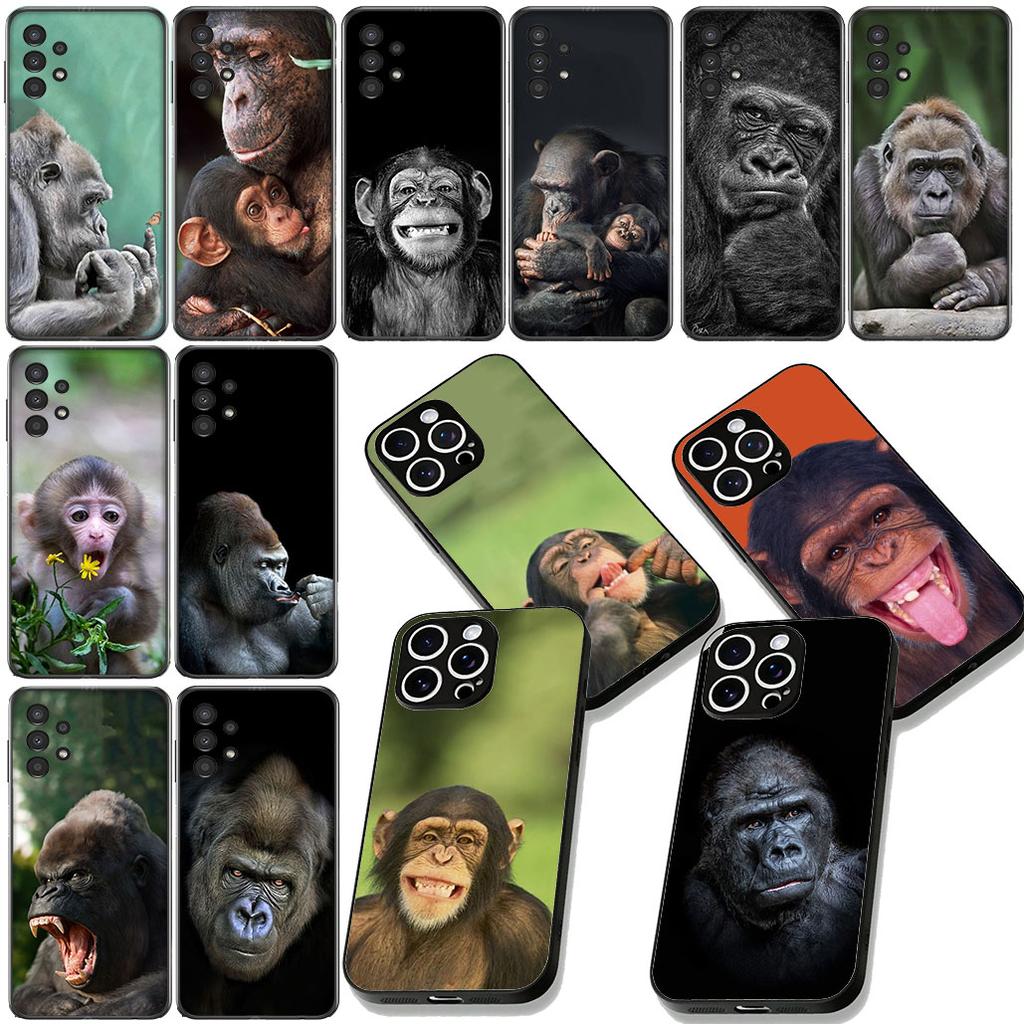 Monkey Gorilla Ape Baby Animal Phone Case for Xiaomi Poco C85 C65 C75 X7 X6 M6 M8 F7 F8 Ultra F6 Pro Cover Casing