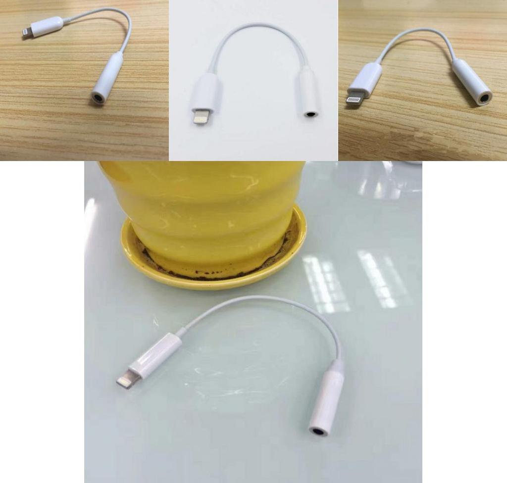 Apple Iphone Ipad 8pin To 35mm Audio Cable With Goldplated Connectors For Car And Mobile Audio