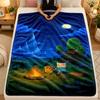 Flannel BlanketAdventure Time Cartoon Warm Soft Throw Blanket for Indoor Sofa Bed Living Room Use