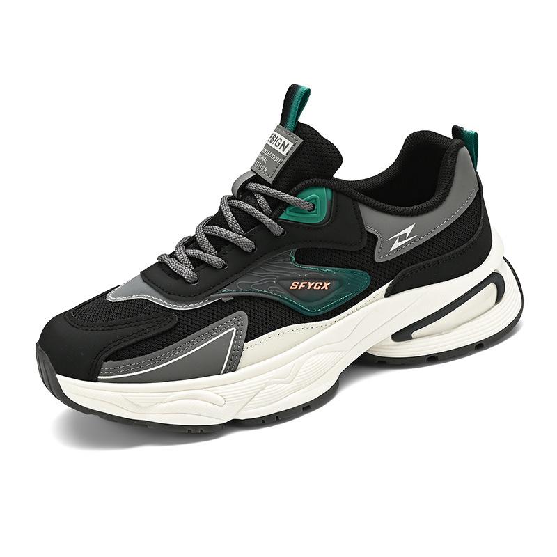 2025 neue Herrenschuhe Frühling und Sommer Jugend Sport und Freizeit Junior High School Schüler erhöhte Plattform Retro Mesh Dad Schuhe