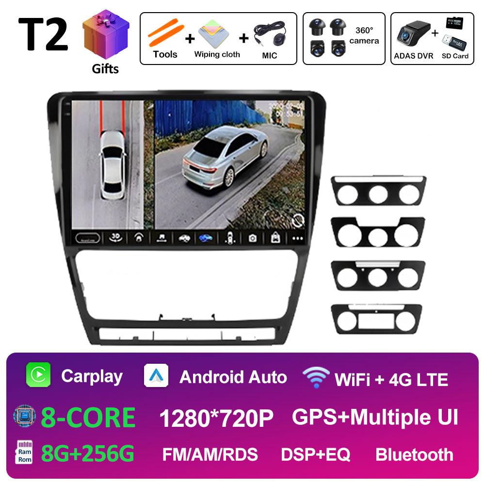 Intelligent System For Volkswagen Skoda Octavia 2 A5 2007 2008 2009 2010 2011 - 2014 Car Radio Player Android Auto Accessoires
