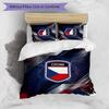 Czech Republi Football Printed Bedding 3 Piece Set Cozy Breathable Bed Cover Set as Housewarming Holiday Gift