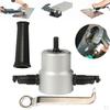 YT-160A Double Head Metal Sheet Nibbler Cutter - 360° Nibble Cutting Drill Tool Tackle Car