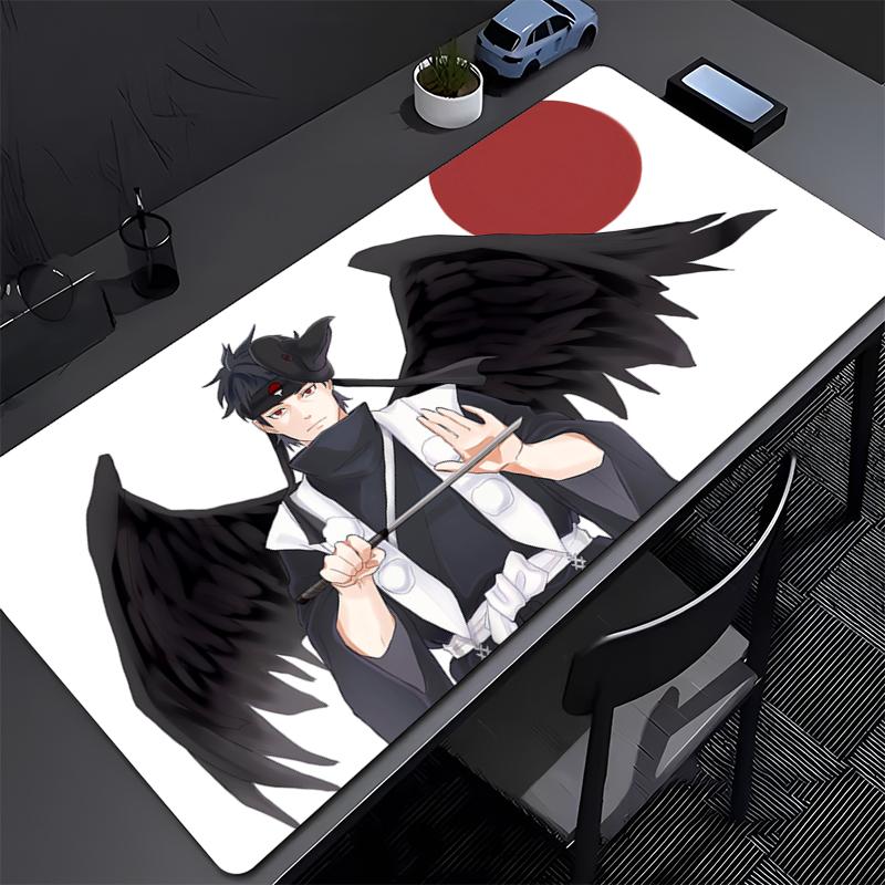 NARUTO Uchiha shisui Gaming Mouse Pad Accessories Office Gamer Keyboard Desk Mat Non-Slip ground mat big PC Anime game Mousepad