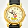 Used [New Battery] SEIKO ALBA Ladies Watch Mickey Mouse Gold V811-0550 411833 New Belt