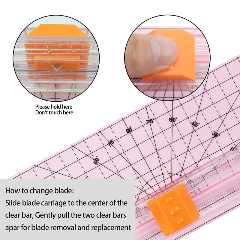 Portable A4 Paper Cutter Trimmer Scrapbook Trimmer Lightweight Cutting Mat Manual Cutting Tool Durable Plastic Art Crafts Tools