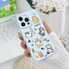 Happy Cat Phone Case For iPhone 13 12 11 7 8 6 6S Plus Pro Max Mini X XS XR SE 2020 2022 Film Hard Cover