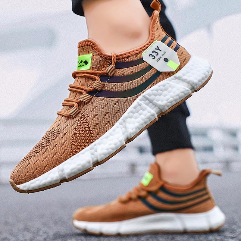 Men Casual Sports Shoes Breathable Lightweight Sneakers Outdoor Comfortable Tennis Running Shoes Male Vulcanized Shoes