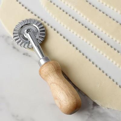 Edelstahl-Knödelprägung, seitlich geprägte Keksform, Handschneidemaschine zum Backen von Gebäckdekorationen, Rollradwerkzeugen