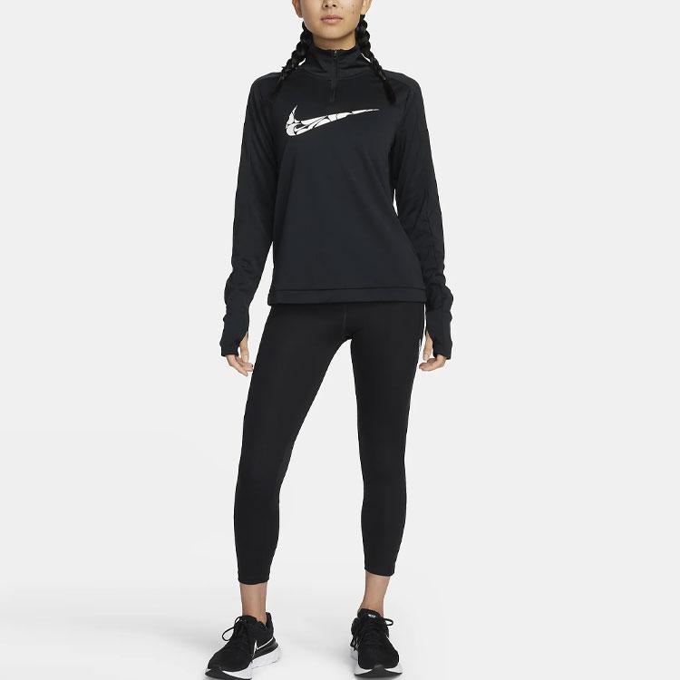 Nike Fast Large Logo Print Pocket Design High Waist Leggings Women leggings Black FN3269-010