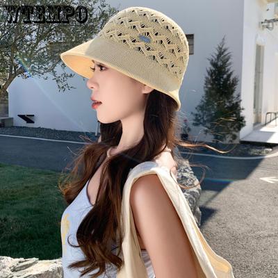 Women's Summer Hollowed Out Fisherman Hat Sun Protection Women's Korean Version Sun Hat