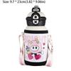 500ml Children Thermal Cup Pop-up Lid Large Capacity Insulated Cup Stainless Steel Cute Cartoon Travel Insulated Bottles