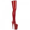 20CM High-heeled Patent Leather Women's Boots, Sky-high Knee-high Heels, Nightclub Knee-high Boots, Boots YKC
