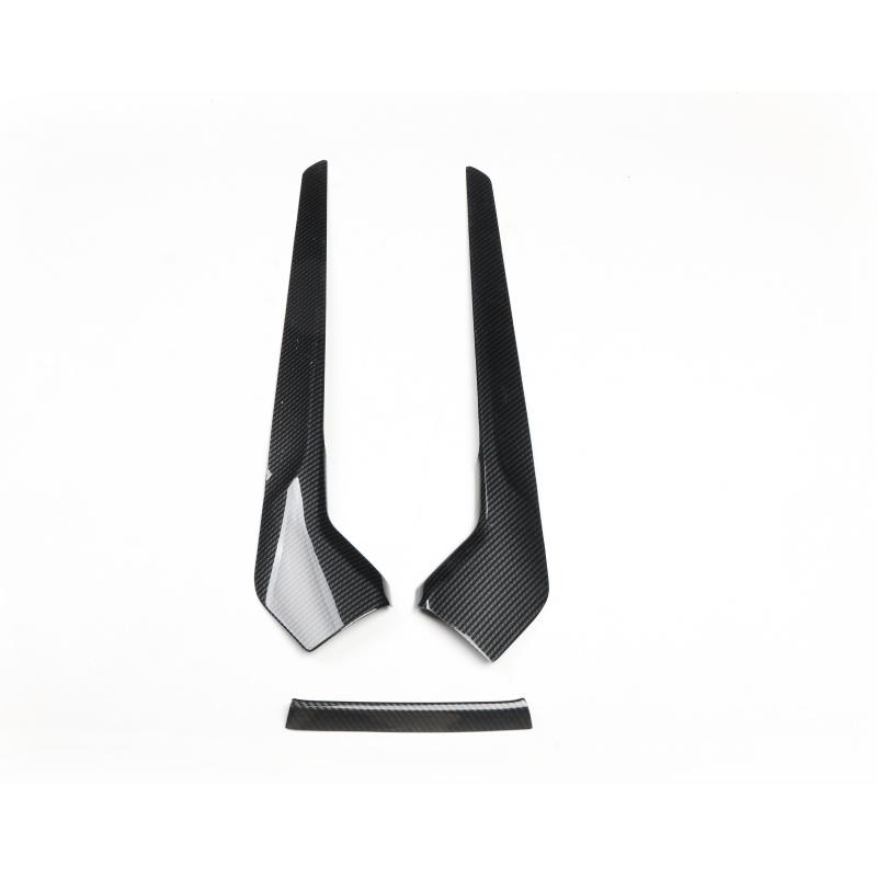 11th Generation Civic Rear Cup Holder with Carbon Fiber Pattern Black Navigation Panel Is Used for Car Interior Decoration