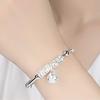Silver Bracelet Women's Palace Bell Day Fashion Wild Silver Running Bead Bracelet