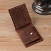 100% Genuine Leather Wallet for Men with Coin Pocket 9.2*11.3cm