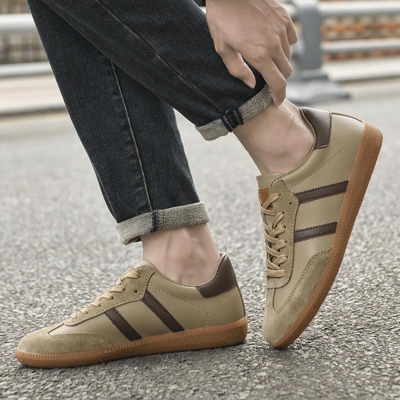 Fashion All-match Male Skate Shoes Skateboard Footwea Genuine Leather Sneakers 2025 New Arrival Mens Tenis Masculino Leisure Walk Flats