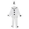 Pierrot Clown Costume For Themed Parties And Cosplay Events With Comfortable Polyester Material