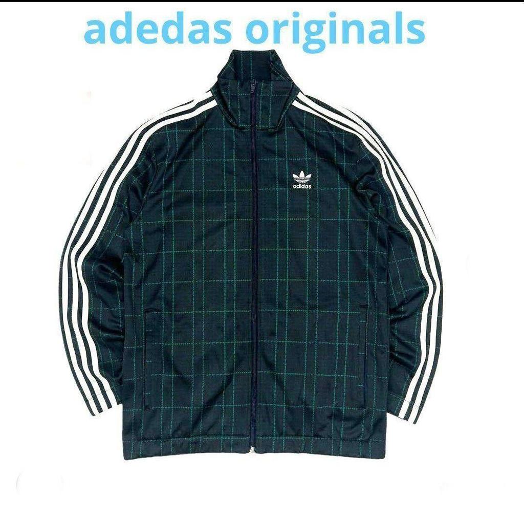 [USED] Adidas Originals Tartan Check Track Jacket In Houndstooth