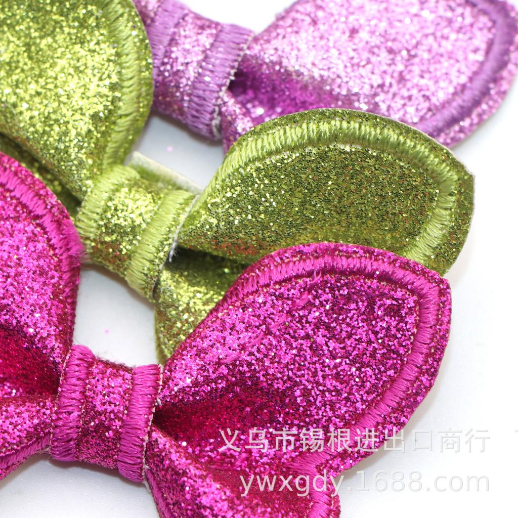 Multicolor Glitter 3D Bow Hair Accessories for Girls - Headbands, Gift Box Decorations & Small Flowers.