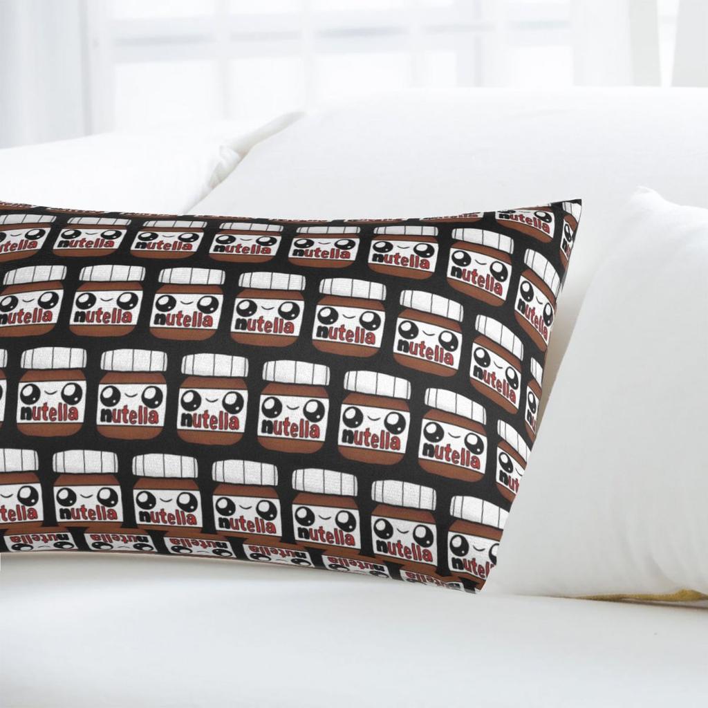 Nutella Cutie Rectangle Pillowcase Cushion Cover Decor Bedroom Bed Home Comfort Throw Pillow