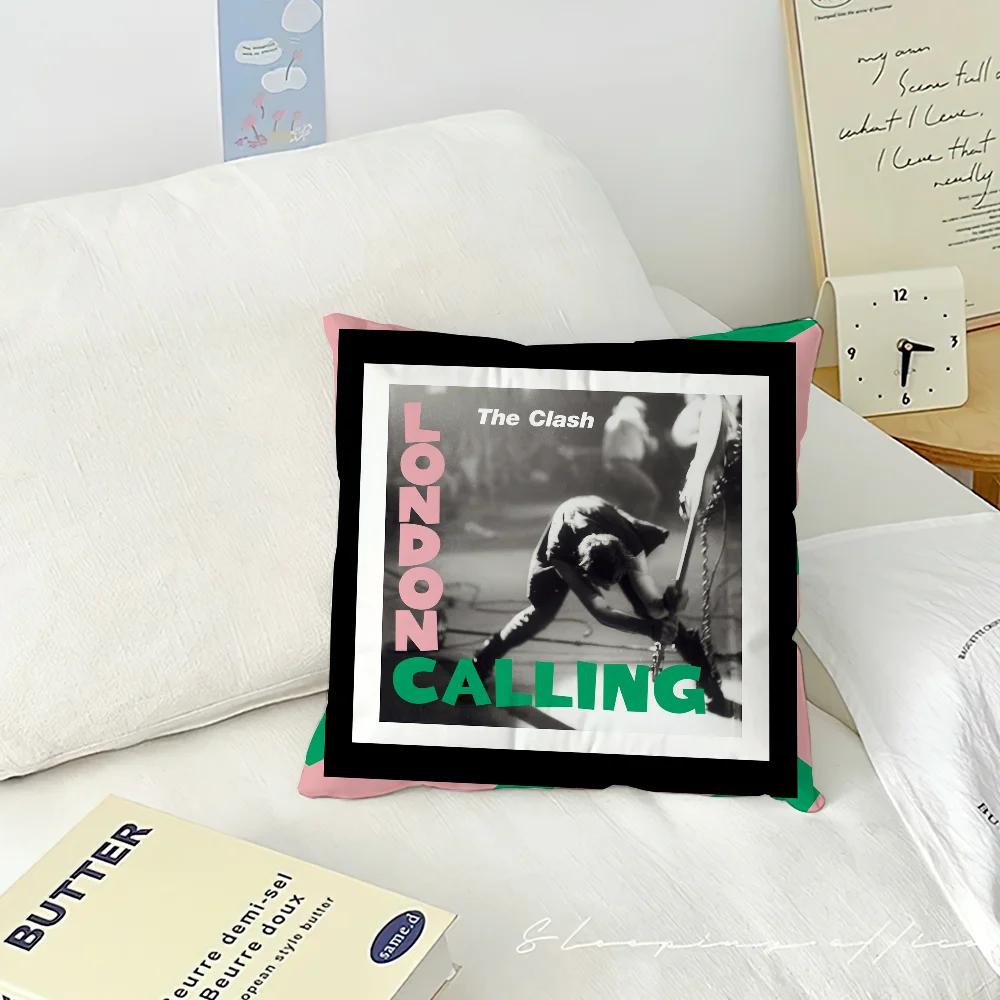 Cushion Cover Band Living Room Music Headboard Bedroom Office Cushion Cushion Sofa Nap Rock The Time Pillow C-Clash Case