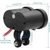 12V Motorcycle Handlebar USB Charger Waterproof Socket with Switch for Cellphones Mobile Tablets GPS