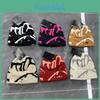 Knitted Winter Hat For Women With Embroidered Geometric Design Cotton Warmth For Cold Season