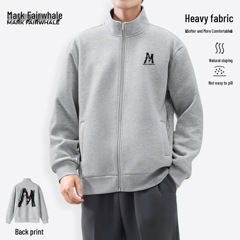 

Mark Fairwhale Men s Heavyweight Cardigan Sweatshirt Jacket 2XL