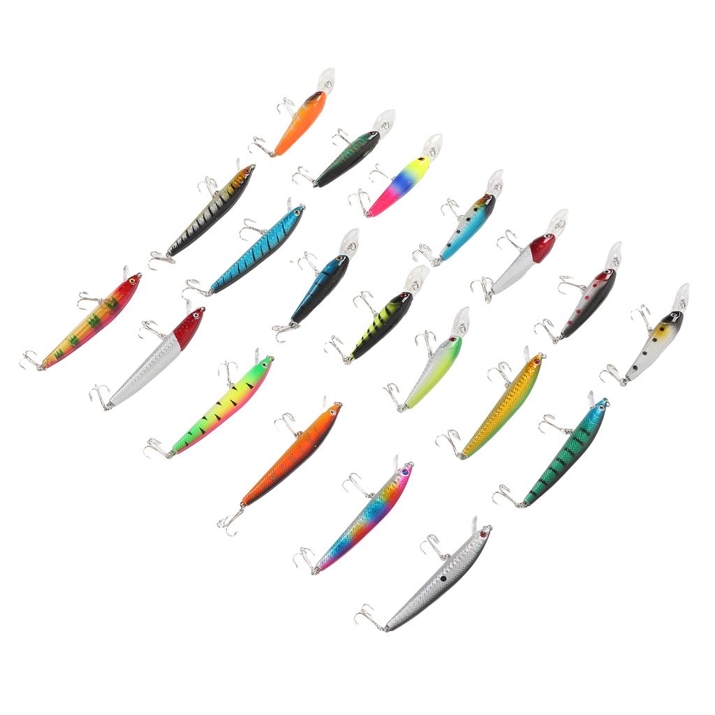 20PCS Fishing Lure Set Artificial Fishing Baits Reusable Fishing Tackle Accessories for Outdoor
