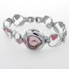 Cute Watches Heart Design Fashion Jewelry Bracelet Ladies Women Quartz Stainless Steel Bracelet Wristwatch For Women Gifts O50