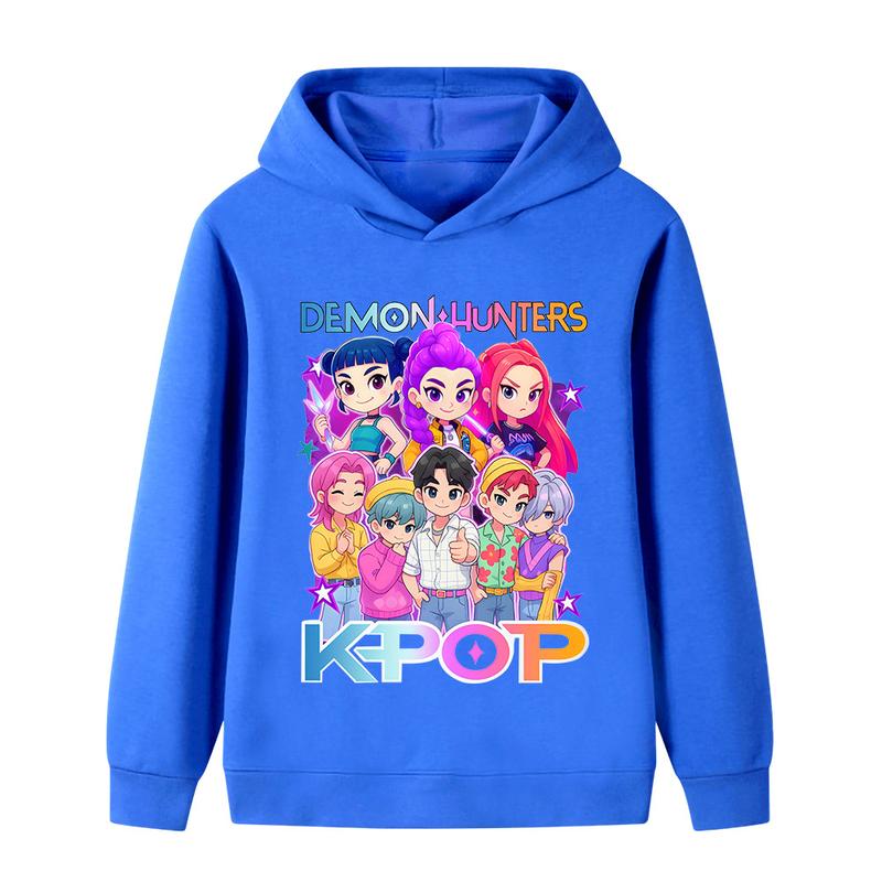 

Зимняя Новинка Saja Boy Band Детская Толстовка с Капюшоном Kpop Дьявольский Поп Охотник на Дьяволов Вдохновленный Киношной Модой Девочка Топ 100