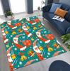 Happy New Year Merry Christmas Tree Santa Claus Cartoon Gift Carpet for Bedroom Living Room Sofa Home Doormat Decor Non-slip Rug