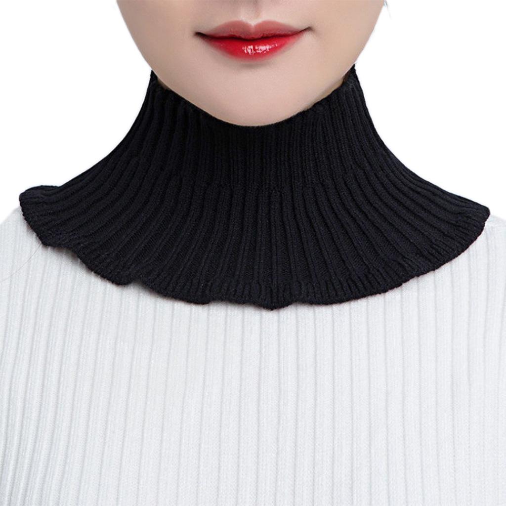 Fake Collar Detachable Turtleneck Neck Dickey Half Top Mock Sweater Collar