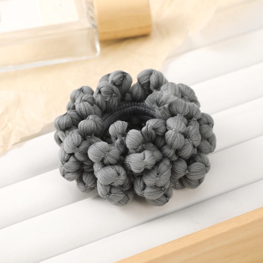 AWAYTR Solid Color Ball Knot Headbands High Elastic Nylon Rope Ponytail For Women Hair Ties Holders Rubber Band Korean Headdress