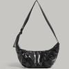 Oil Wax Leather Crossbody Bag for Women 2024 New Autumn Winter Large Capacity Daily Commute Versatile Crescent Dumpling Bag