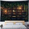 Aesthetic Magic Bookshelf Tapestry Wall Hanging Library Living Room Decor Home Decor Dorm Wall Art Background Cloth