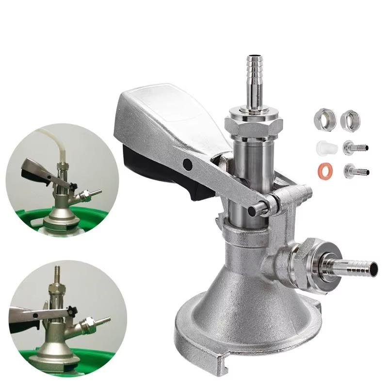 Keg Coupler Draft Beer Dispenser For Home Brew Connectors Coupler Head For Home Brew Wine Beer Dispenser