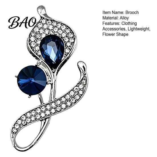 Shirt Brooch Women Rhinestone Flower Pin, Sparkling Floral Lapel Jewelry Accessory Decorative for Coats Dresses Suits Badge