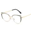 Senior Cat Eye Metal Optical Glasses Women Men Trend Brand Design Computer Eye Protection Blue Light Blocking Eyeglasses