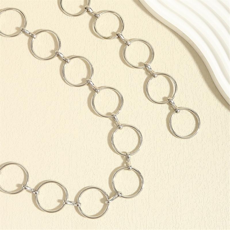 Metal Waist Chain for Women Belly Link Chain Belt Perfect for Dresses and Casual Outfits Waistband with Adjustable Clasp