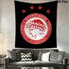 Olympiacos F.C Wall Hanging Printed Fabric Blanket Decorative Tapestries for Bedroom Living Room Home Decor