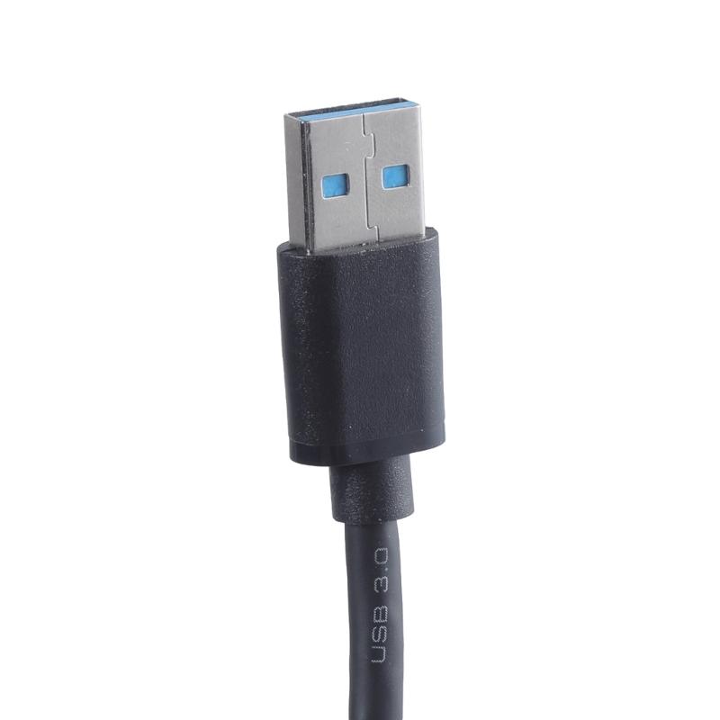 30/50cm USB 3.0 auf Typ C Verlängerungskabel Stecker auf Stecker Netzteil Ladekabel mit Netzschaltern für LED-Licht